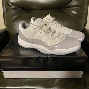 Mens Air Jordan 11 Low Cement Gray Shoes